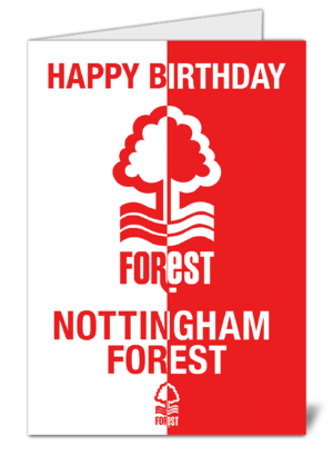 Nottingham Forest Fans Football Themed Happy Birthday Card High Quality Gloss Birthday Card 51