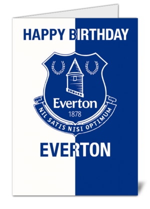 Everton Fans Football Themed Happy Birthday Card High Quality Gloss Birthday Card 96
