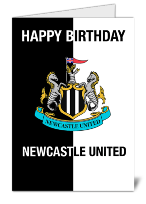 Newcastle Fans Football Themed Happy Birthday Card High Quality Gloss Birthday Card 97