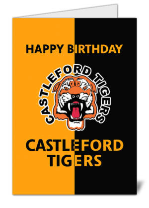 Castleford tigers fan rugby themed happy birthday card 299 castleford tigers fan rugby themed happy birthday card high quality gloss birthday card 299 | uk wide print