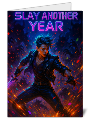 K-pop demon hunter themed happy birthday card 426 k pop demon hunter themed happy birthday card high quality gloss birthday card 426 | uk wide print