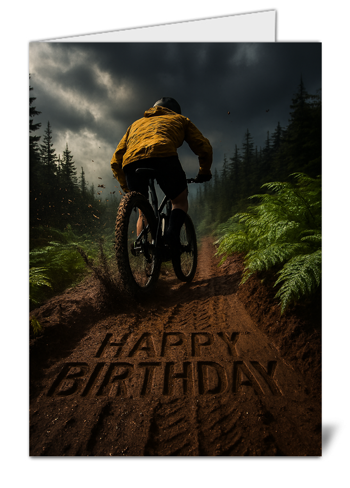 Unique dark bike themed happy birthday card 552 unique dark bike themed happy birthday card high quality gloss birthday card 552 | uk wide print