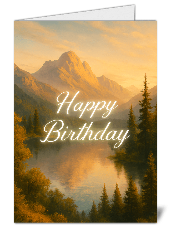Beautiful scenic themed happy birthday card 667 beautiful scenic themed happy birthday card high quality gloss birthday card 667 | uk wide print