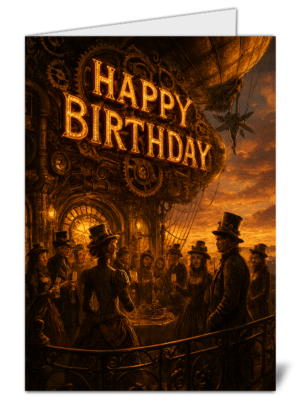 Unique themed happy birthday card 735 unique themed happy birthday card high quality gloss birthday card 735 | uk wide print