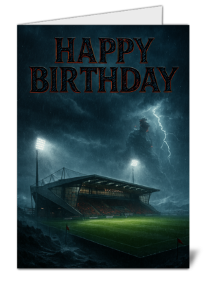 Bournemouth Fan Football Themed Happy Birthday Card - High Quality Gloss Birthday Card 876