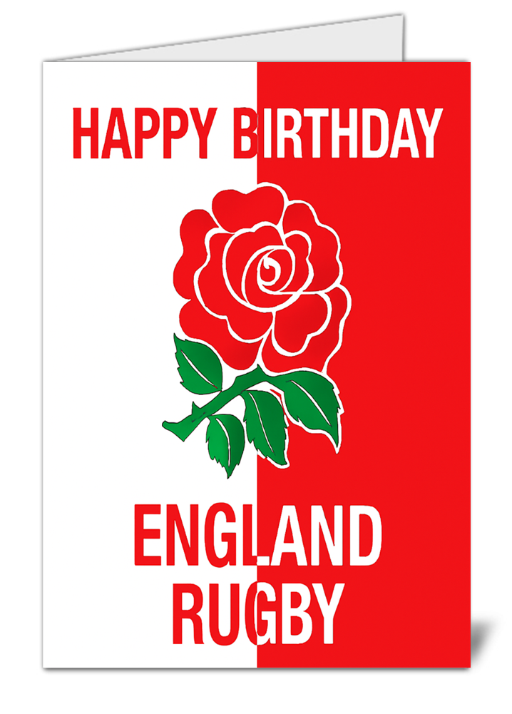 England rugby themed happy birthday card 943 england rugby themed happy birthday card high quality gloss birthday card 943 | uk wide print