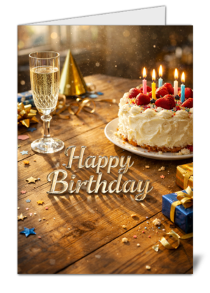 Birthday celebration themed happy birthday card 1043 birthday celebration themed happy birthday card high quality gloss birthday card 1043 | uk wide print