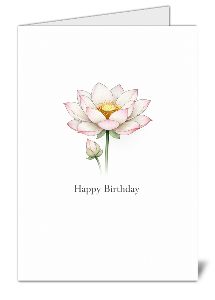 simplistic golden feather themed happy birthday card   high quality gloss birthday card 1072 | uk wide print
