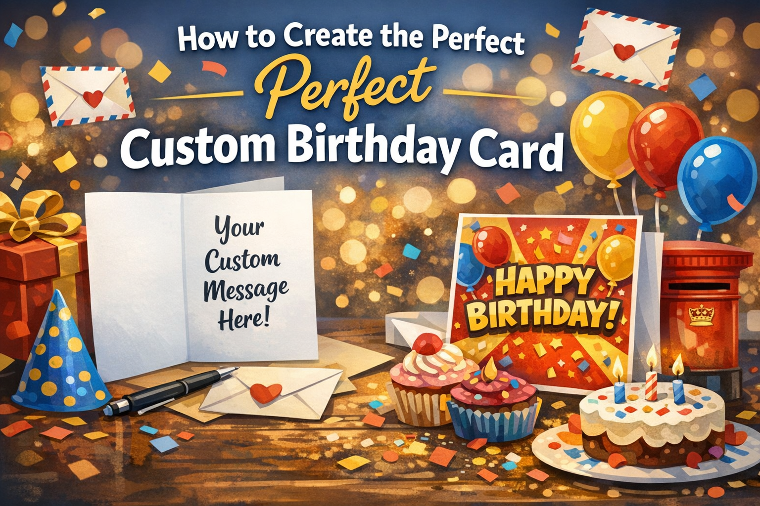 how to create the perfect custom birthday card | uk guide | uk wide print